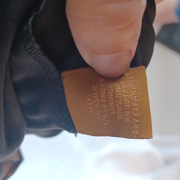 Ali Ro Silk Water Color Drape Front Dress 💙💚💙 - Picture 6 of 7